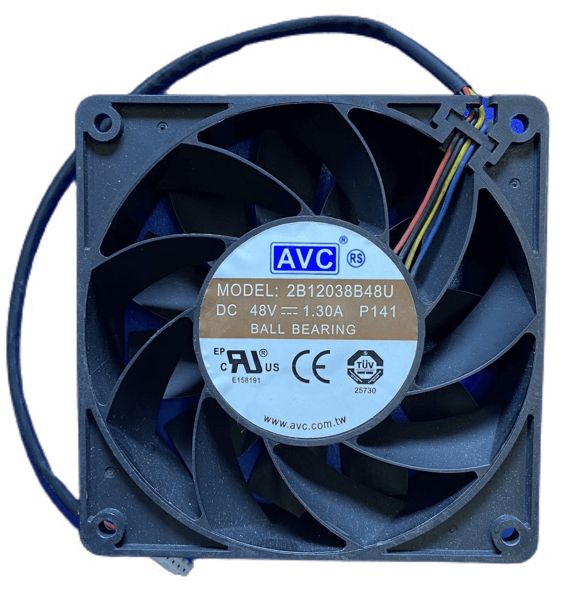 Avc Computer Fan AVC, DC FAN, 48V,1.3A AVC 2B12038B48U | Pex Parts