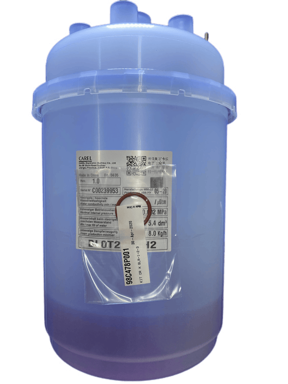 Carel Humidifier Bottle Assembly 8KG, HR- BL0T2C00H2, Pex Parts