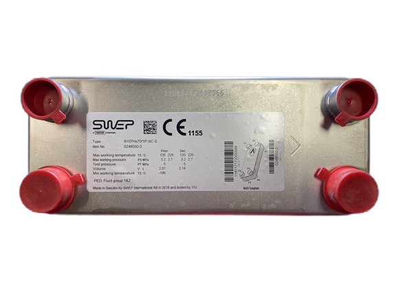 SWEP B10THx70  / 1P-SC-S Plate Heat Exchanger | Pex Parts