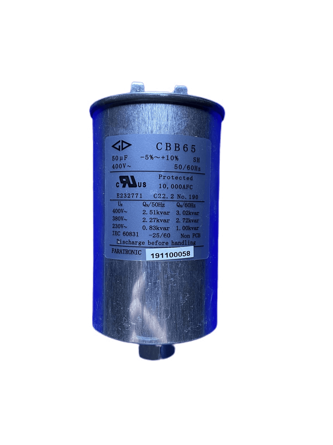 AC CAPACITOR 50UF,400V, CBB65 50UF Pex Parts